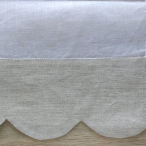 Brise-bise blanc FESTONS LIN