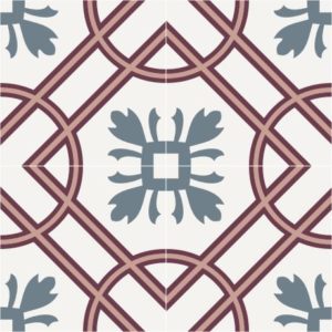 Carrelage imprimé carreaux ciment