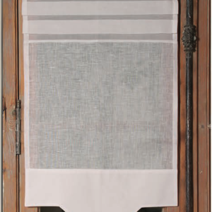 Heimtexland ® Rideau Brise-bise En Voile Brodé Tulipe Transparent