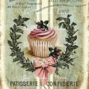 Carrelage imprimé CUPCAKE Vintage