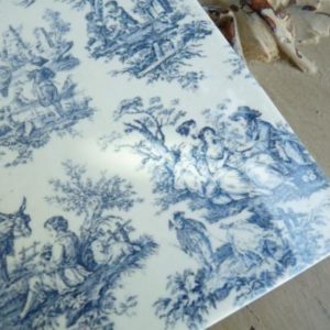 carrelage imprimé toile de jouy