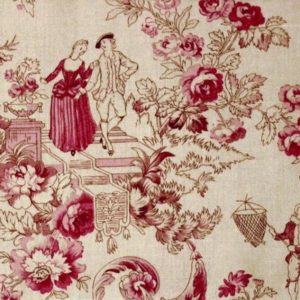 Carrelage imprimé toile de jouy