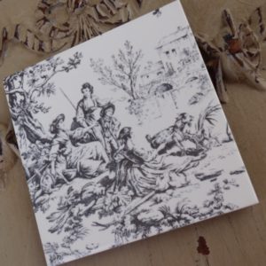 Carrelage imprimé toile de jouy