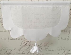 cantonnière style shabby en lin