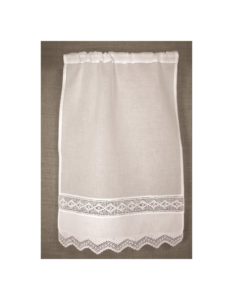 rideau blanc crochet