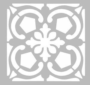 Pochoir carreaux ciment
