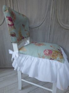 Housse dossier de chaise Cottage Blue