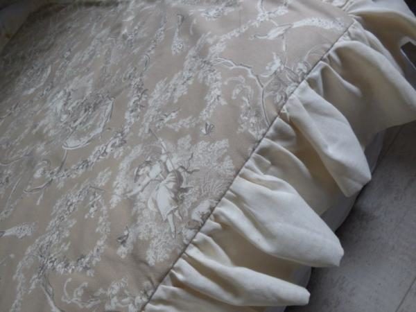 Housse édredon Toile de Jouy Beige