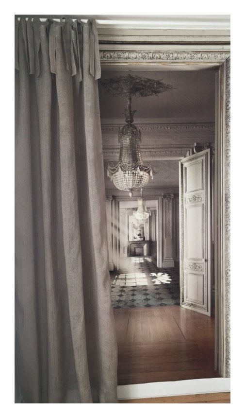 Rideau voile de lin Taupe 140 x 280 cm - Le Monde de Rose Rideau voile de lin Taupe 140 x 280 cm - Le Monde de Rose