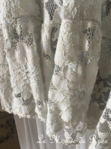 Tunique en dentelle GRIS PALE