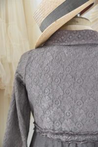 Veste lin et dentelle BOHÈME coloris moka