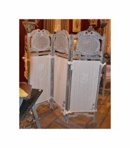Paravent Coquecigrues Bagatelle céruse