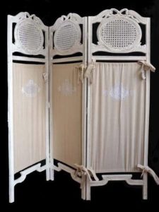 Paravent Coquecigrues Bagatelle Pierre usée