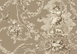 toile de jouy beige