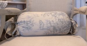 Coussin polochon Modèle TOILE DE JOUY