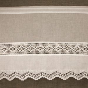 Cantonnière blanche Modèle TRADITION crochet