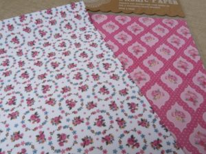 Lot de 2 feuilles TISSU autocollantes