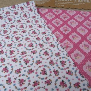 Lot de 2 feuilles TISSU autocollantes