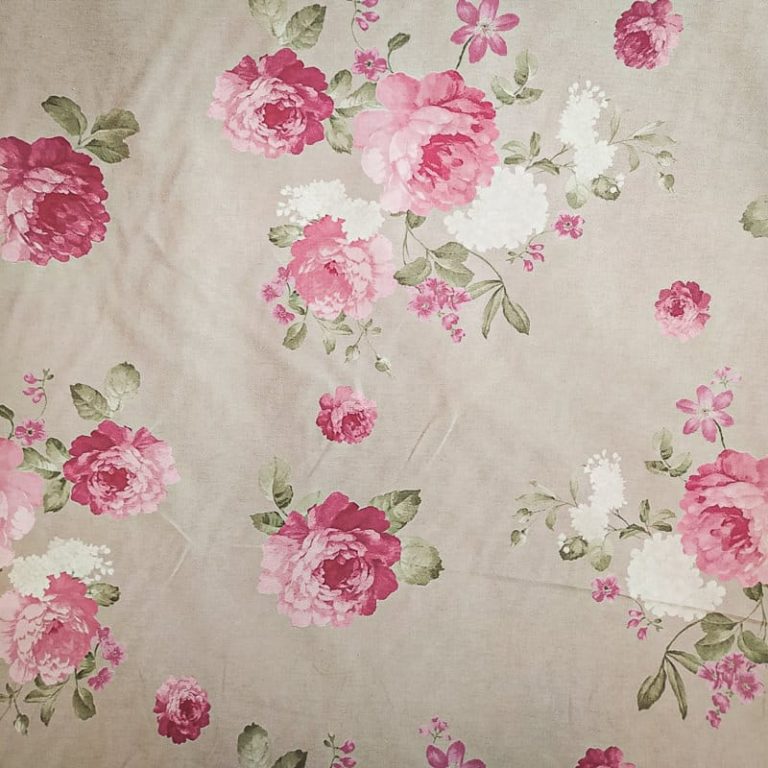 Tissu Ameublement Fleuri Style Anglais