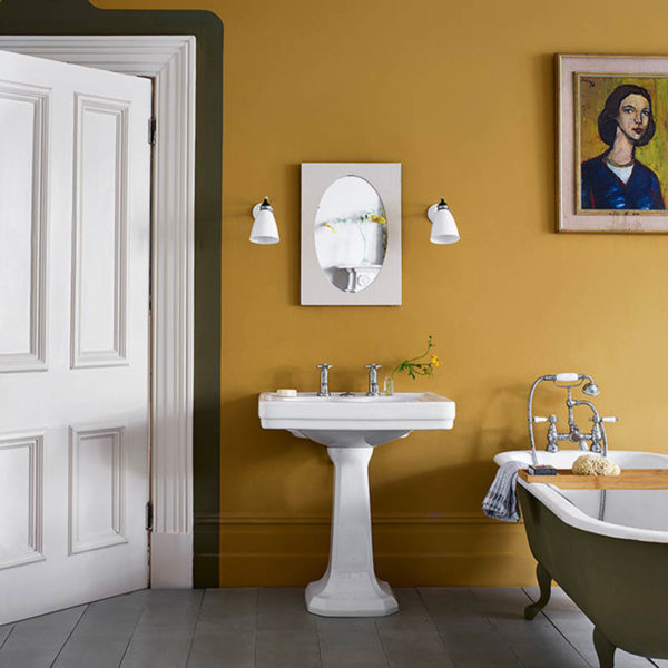 peinture murale Annie Sloan ambiance Carnaby Yellow