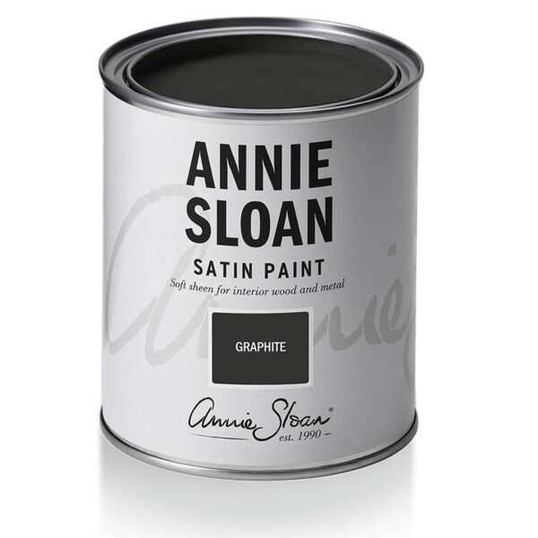 pot satin paint graphite annie sloan